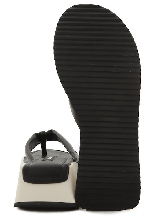 Maeryn Women's Platform Flip Flops Black