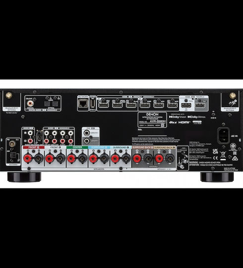 Denon AVR-S980H Ενισχυτής Home Cinema 7.2 Καναλιών με Dolby Atmos Μαύρος
