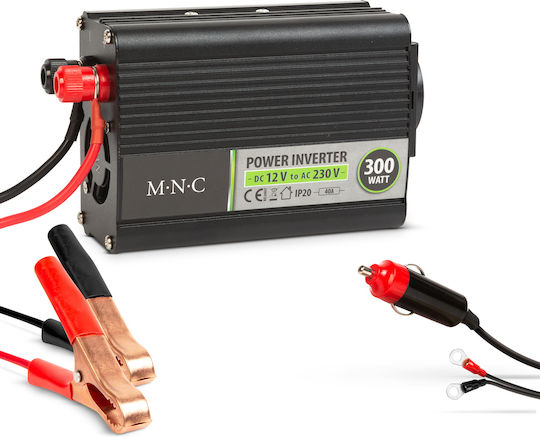 Inverter Auto Undă Sinusoidală Modificată 300W pentru Conversie 12V DC la 230V AC