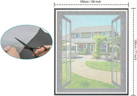 Verk Group Plasă De Țânțari Fereastră Cu Scai Stabilă Din Poliester 150x180cm