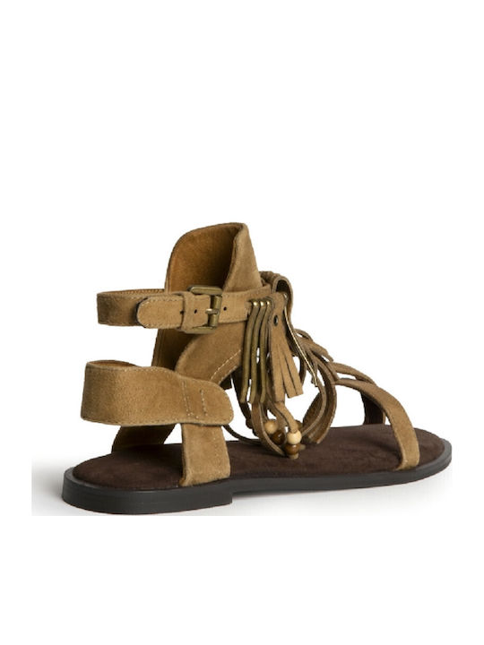 Women's Flat Sandals Brown