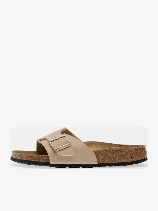 Catalina Bs Birko-flor Women's Flat Sandals Beige Narrow Fit