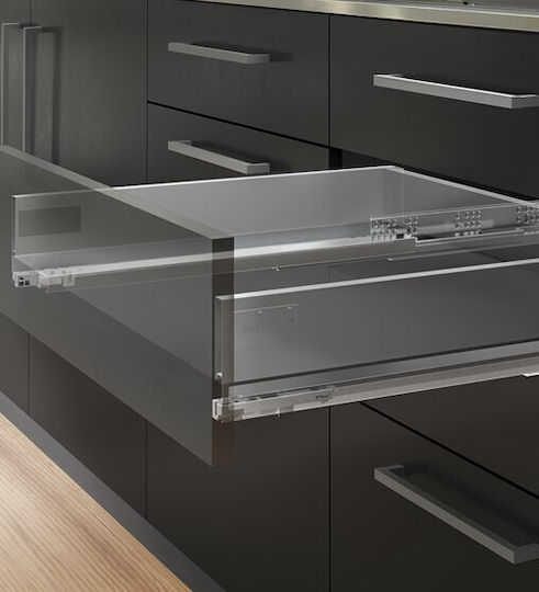 Drawer Brake Emuca Vertex 3D 178x500mm Anthracite 40kg