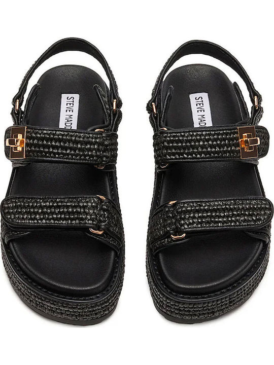 Bigmona Γυναικεία Σανδάλια Flatforms Μαύρα