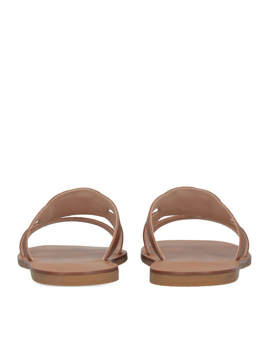 Saba 11 Leather Women's Flat Sandals in Brown Color