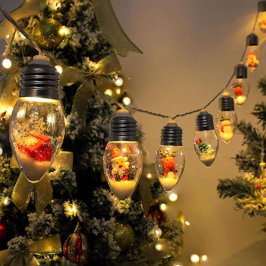Λαμπάκια LED 2μ. Θερμό Λευκό Μπαταρίας σε Σειρά 2τμχ