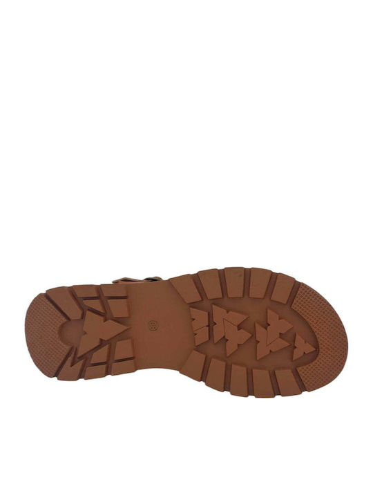 Sandale Casual Damă Flatforme Maro