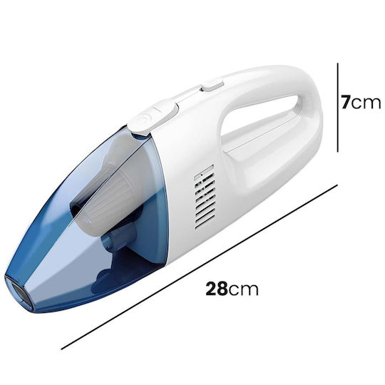 Avizar Aspirator Portabil Compact Ergonomic 80w Pentru Interioare Mașini Alb Albastru