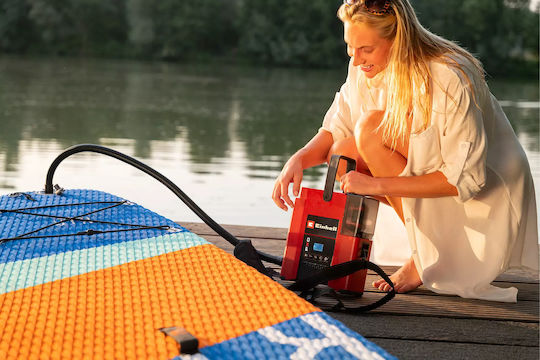 Einhell Suppero 18/380 Elektrische Wiederaufladbare Pumpen für Aufblasbares 18V mit Manometer