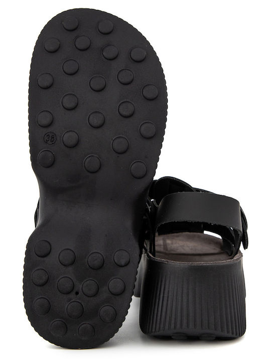 Sandale Anatomice De Piele Damă Negre