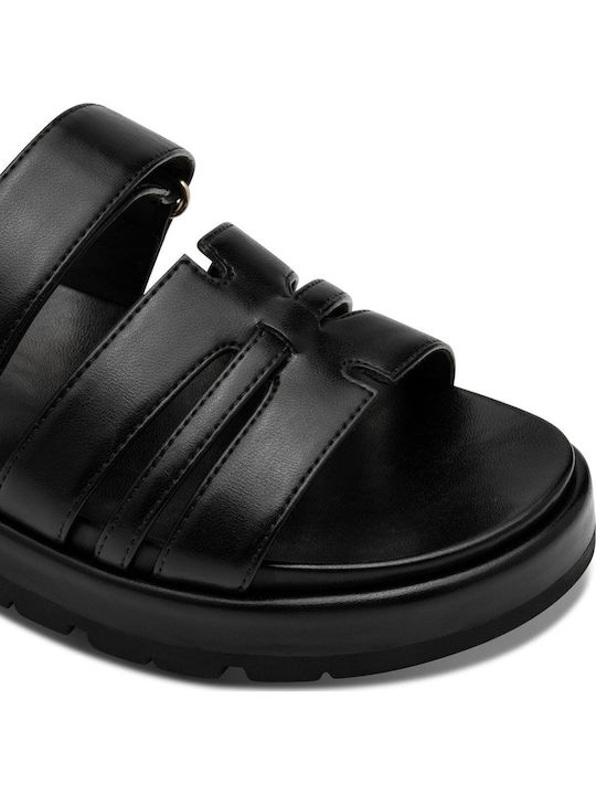 Γυναικεία Σανδάλια Flatforms Μαύρα