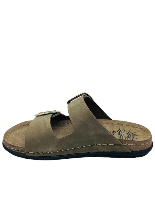 Leather Women's Anatomic Sandals Khaki