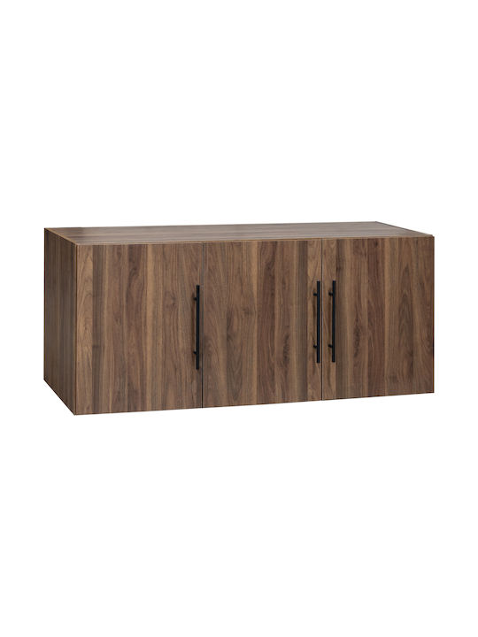 HomeMarkt Rectangular Loft Closet from Chipboard Walnut 150x55x6cm HM747.11