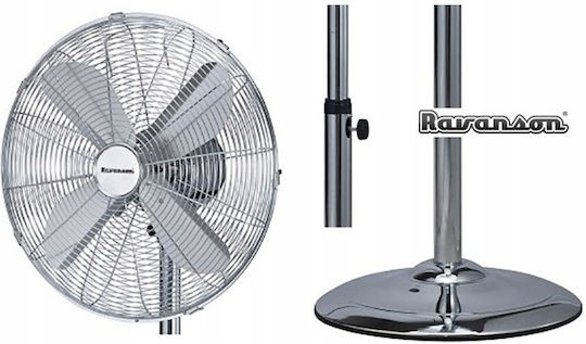Ravanson Ανεμιστήρας Ορθοστάτης 50W Διαμέτρου 45cm Ασημί