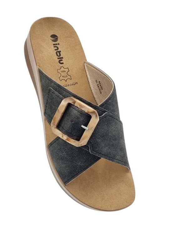 Flache Sandalen für Damen Anatomisch in Schwarz Farbe