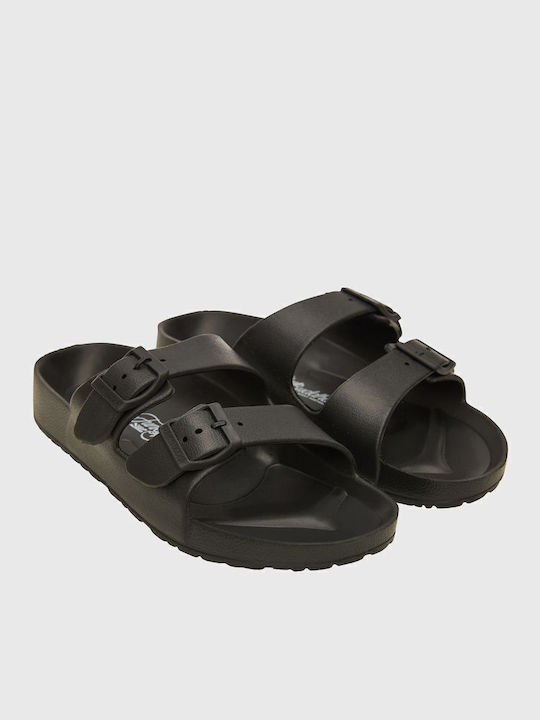 Women's Flat Sandals in Black Color