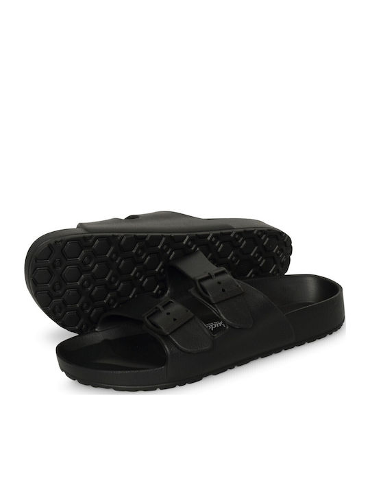 Women's Flat Sandals in Black Color