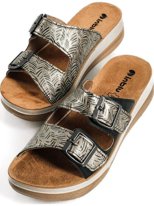 Women's Flat Sandals Anatomic in Black Color