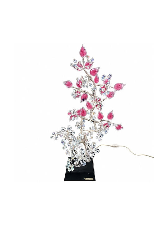 Dekorative Lampe Blume Rosa