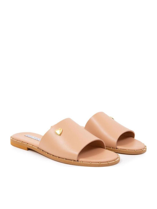 Sofia Manta Women's Leather Sandals Nude 645 Nude Heart