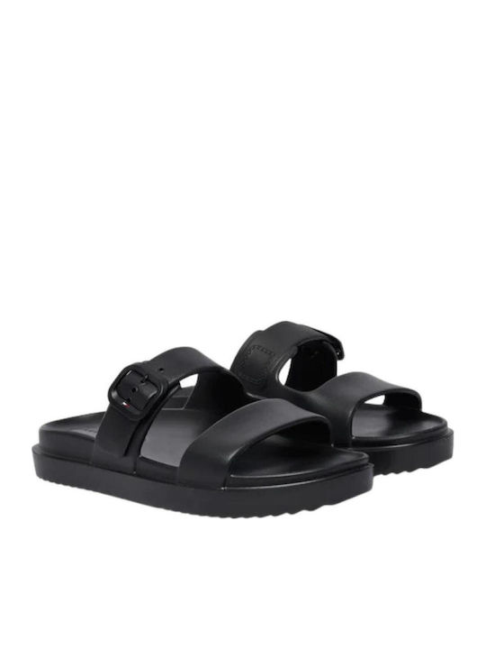 Women's Flat Sandals in Black Color