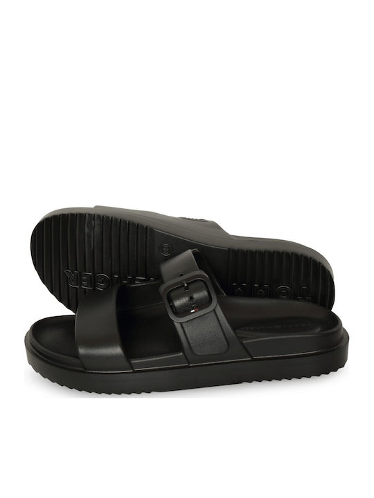 Women's Flat Sandals in Black Color