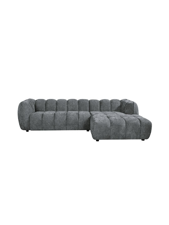 Lykke Γωνιακός Καναπές με Δεξιά Γωνία Γκρι 280x89x70εκ.