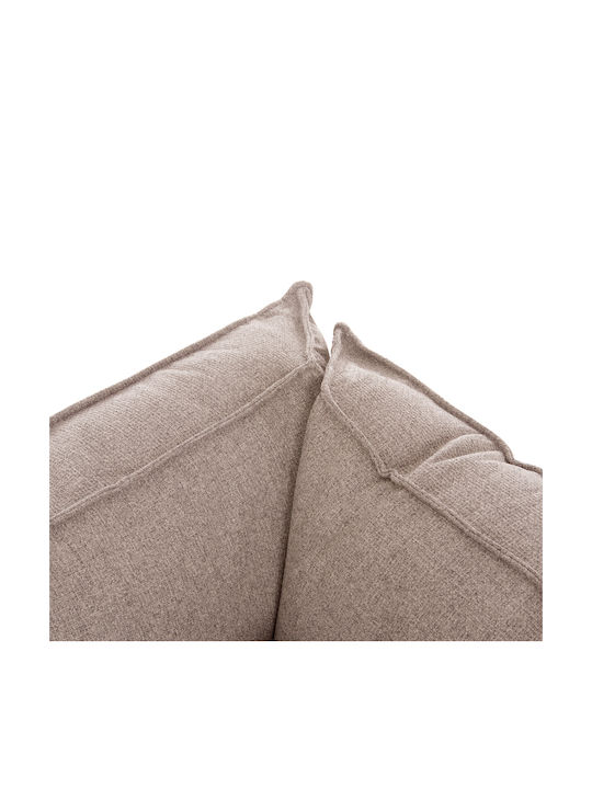 Saffira Colțar Canapea Pat cu Colțul din Dreapta și Spațiu de Depozitare Bej 270x112x100cm