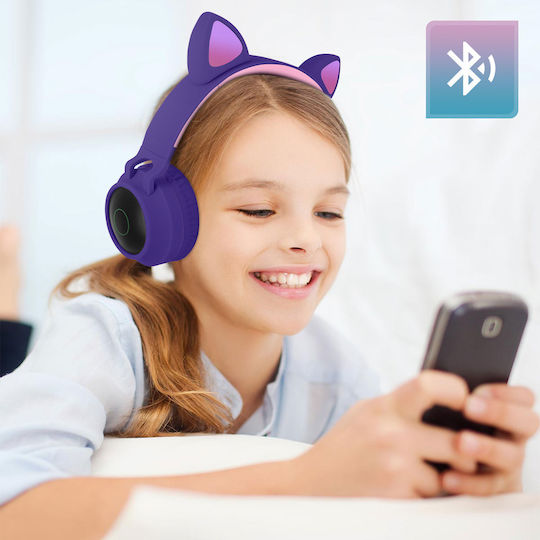 Avizar KASK-LPP-MINOU Kabellose Bluetooth Am Ohr Kopfhörer mit 12 Stunden Wiedergabezeit Lila