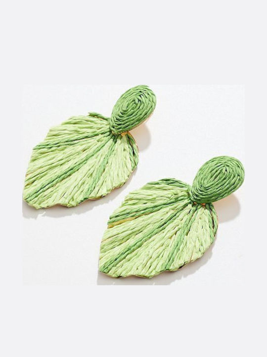 Desiree Gestrickte Grüne Ohrringe