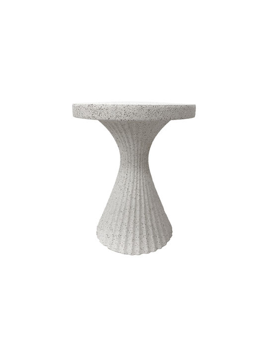 Round Side Table Nome White W38xL38xH46.5cm