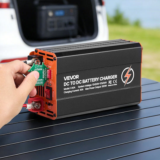 Vevor Φορτιστής Μπαταρίας Αυτοκινήτου 12/24V 40A 520W