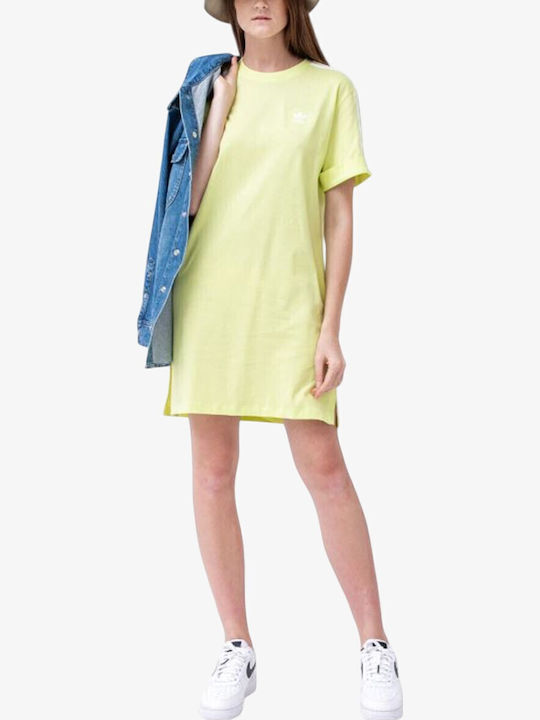 Adicolor Classics Rochie De Vară Mini Sport Tricou Mâneca Scurtă Lime