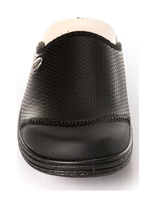 Dicas 553 Damen Anatomisch Clogs Schwarz