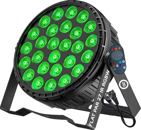 Light4me Προβολέας Spot LED PAR Flat Par 27 Ir RGBW