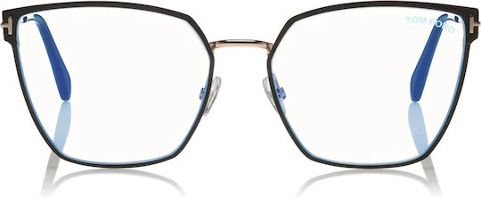 Tom Ford Rame Ochelari Pentru Bărbați Metalic Negru FT5574 001