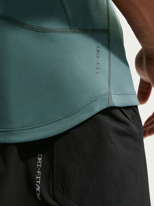 Dri-Fit Αθλητική Μπλούζα Πετρόλ