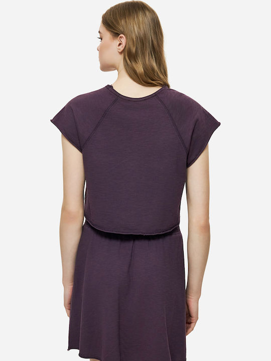 Bluza Damă Crop Tricou Cireșie