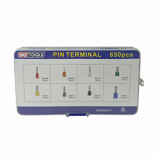 SKS Tools Ακροδέκτες Ακίδος (40000411) σε σετ των 650τμχ