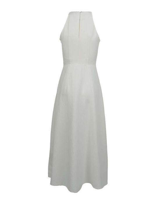 Summer Midi Shirt Dress White