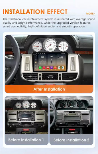 Auto-Audiosystem Für Nissan X-Trail 2000-2004 Bluetooth USB Eingebautes Wi-Fi GPS Apple CarPlay Android Auto Mit 9 Zoll Touchscreen