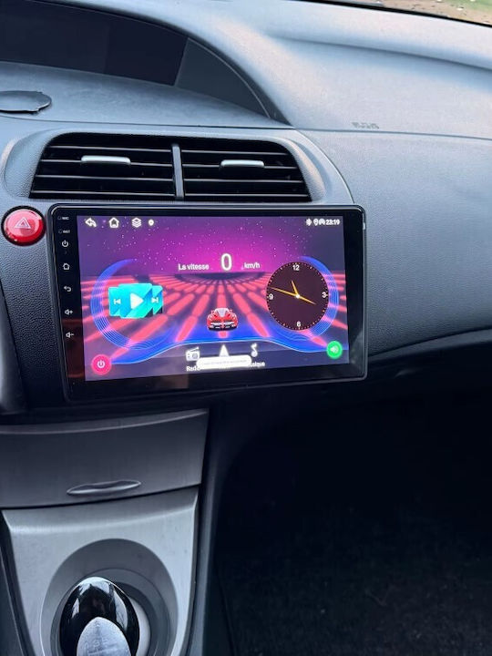 Auto-Audiosystem für Honda Civic 2006-2012 mit Klima (Bluetooth/USB/Eingebautes Wi-Fi / GPS / Apple CarPlay / Android Auto) mit 9 Zoll Touchscreen