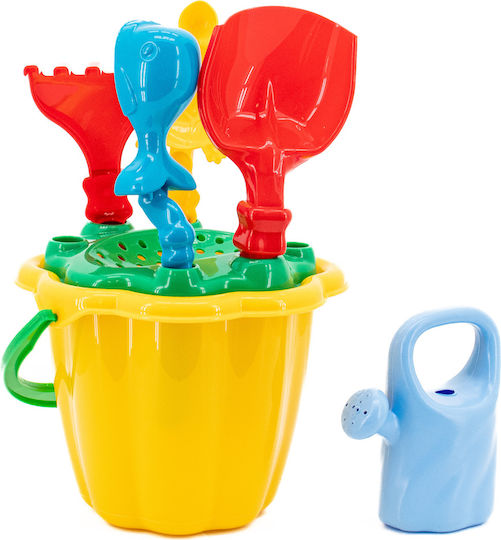 Maxtar Beach Bucket Set with Yellow Accessories