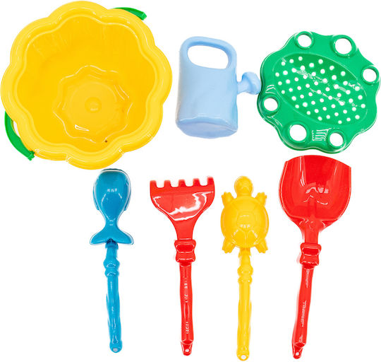 Maxtar Beach Bucket Set with Yellow Accessories