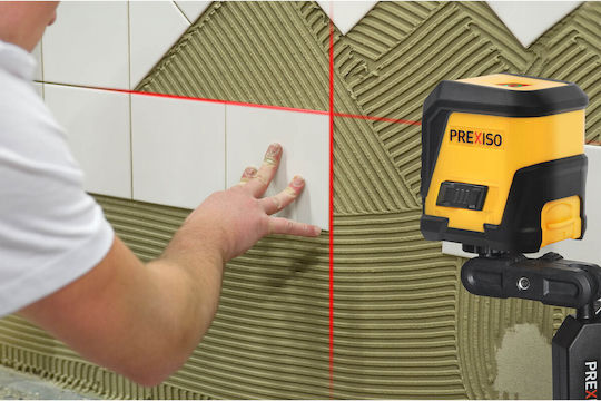 Prexiso Αυτορυθμιζόμενο Γραμμικό Αλφάδι Laser Κόκκινης Δέσμης με Εύρος Εργασίας 10m