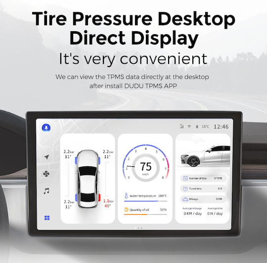 Car Tire Pressure Monitoring System Carmedia Tpms 01