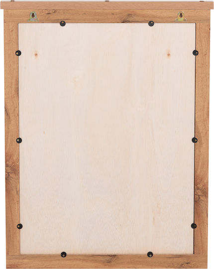 HomeMarkt Carys Огледало За Стена С Бежова Дървена Рамка 93x73cm