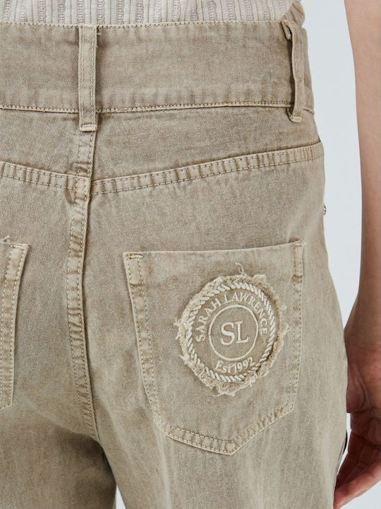 Women's Fabric Trousers Beige