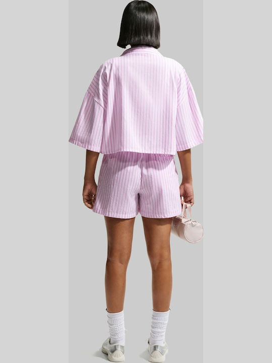 Chill Long Sleeve Women's Shirt Pink Striped