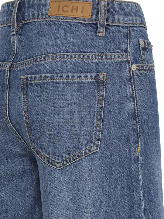 Women's Jean Bermuda Washed Medium Blue
